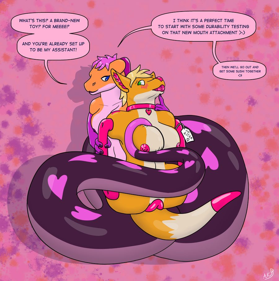 Amputee, anthro - artwork by astral kobold