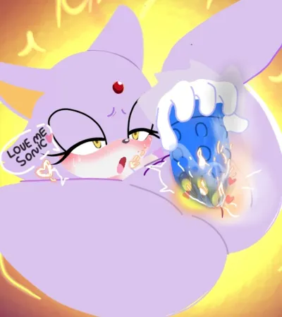 Blaze the cat - artwork by thesunkern