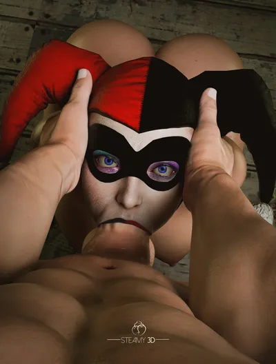 Harley quinn — artwork by steamy3d