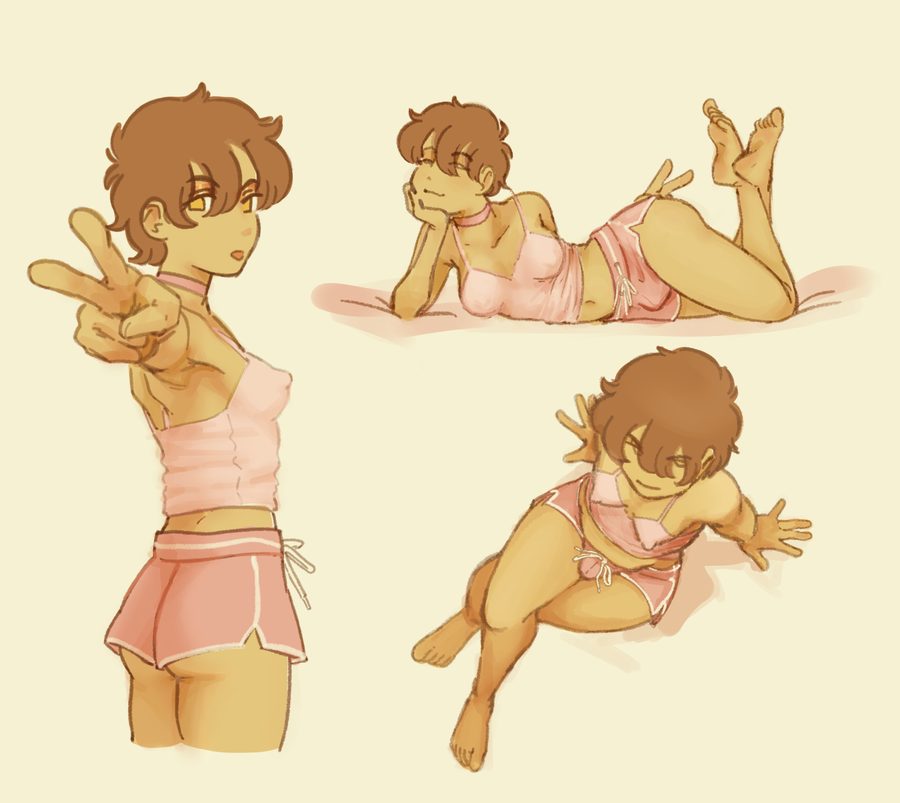 1girls, ass — artwork by nemouti