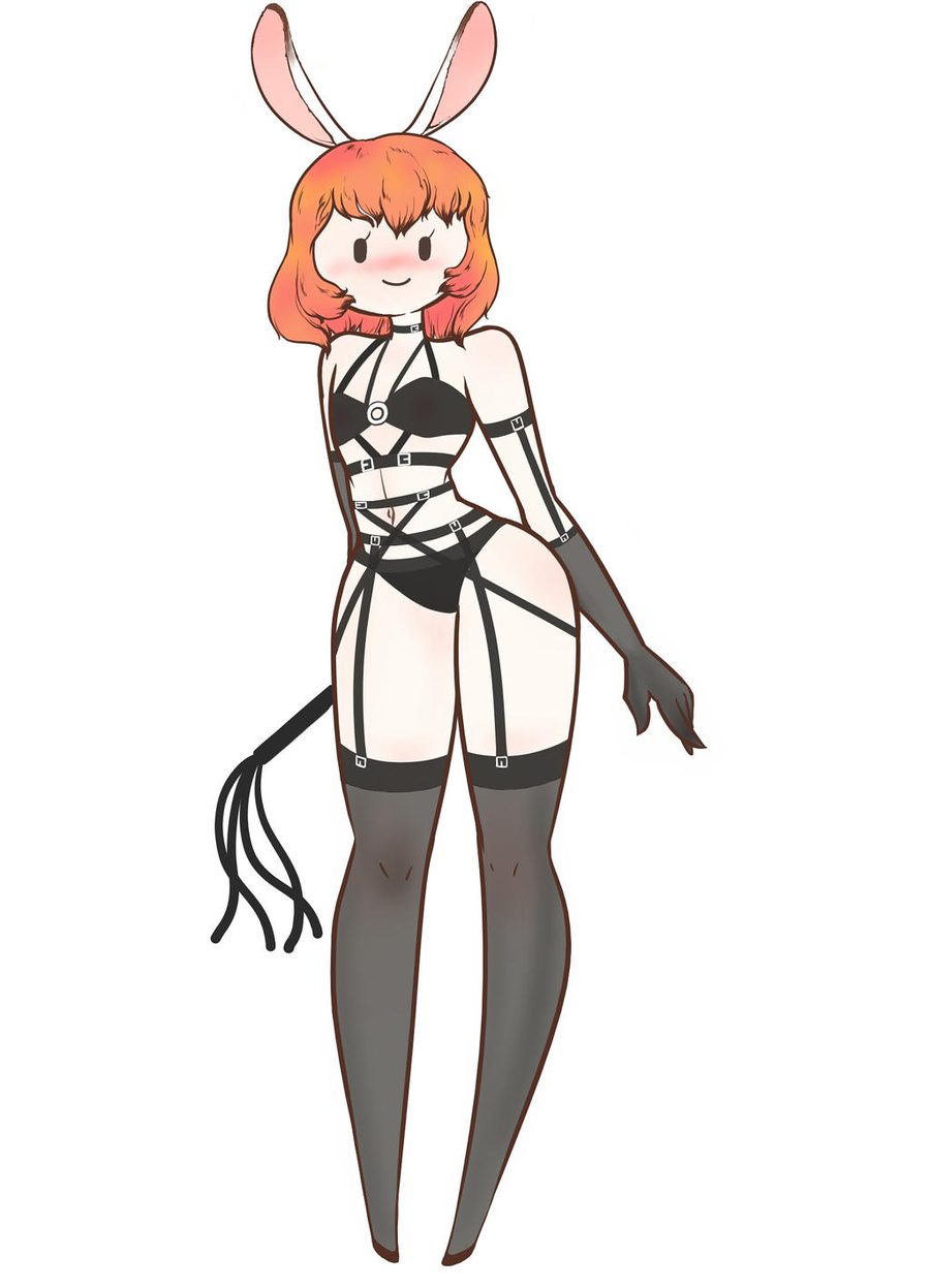 Breasts, dot eyes — artwork by leesin209