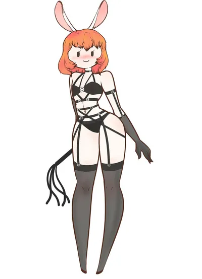 Breasts, dot eyes — artwork by leesin209