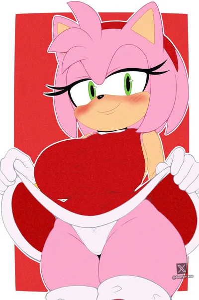 Amy rose — artwork by genyacero