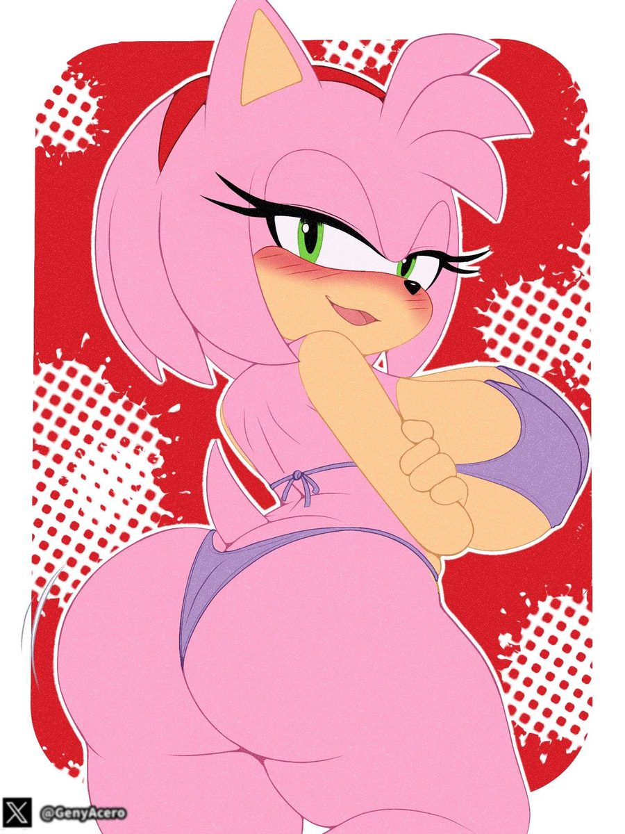 Amy rose — artwork by genyacero