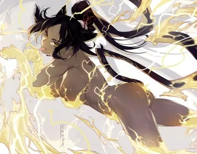Yoruichi shihouin — artwork by karra art