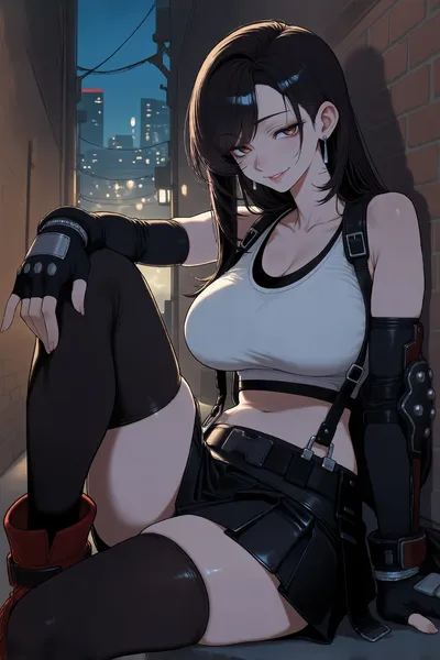 Tifa lockhart — artwork by waifuempire