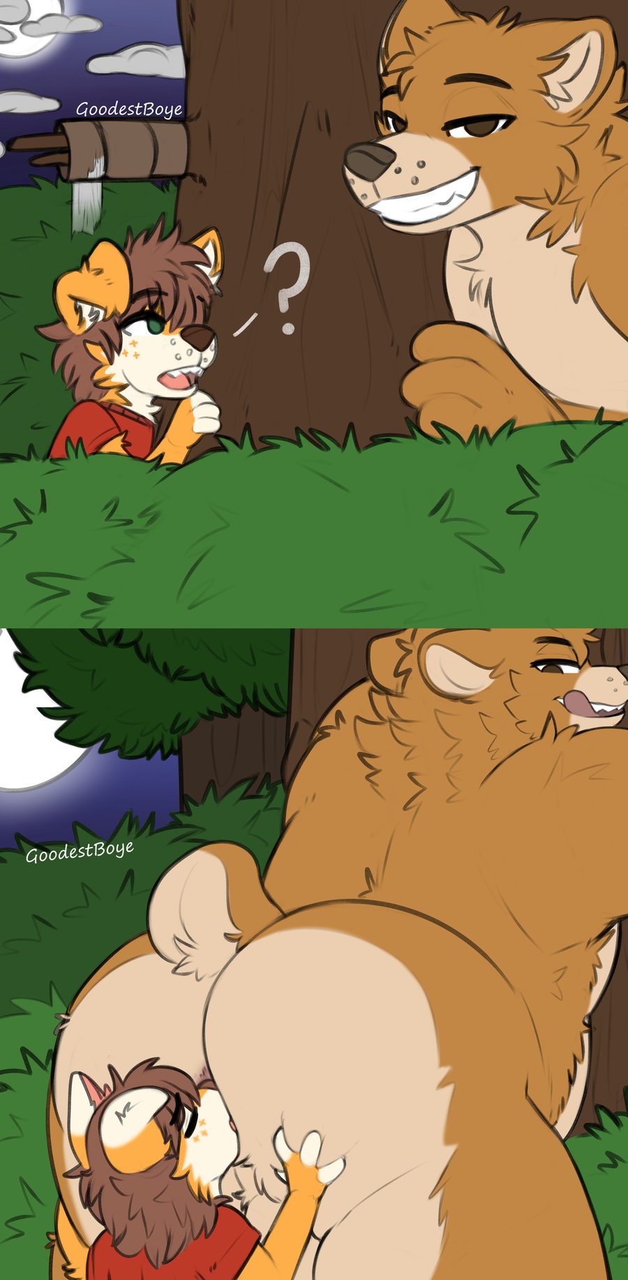 Age difference, ass - artwork by artist request