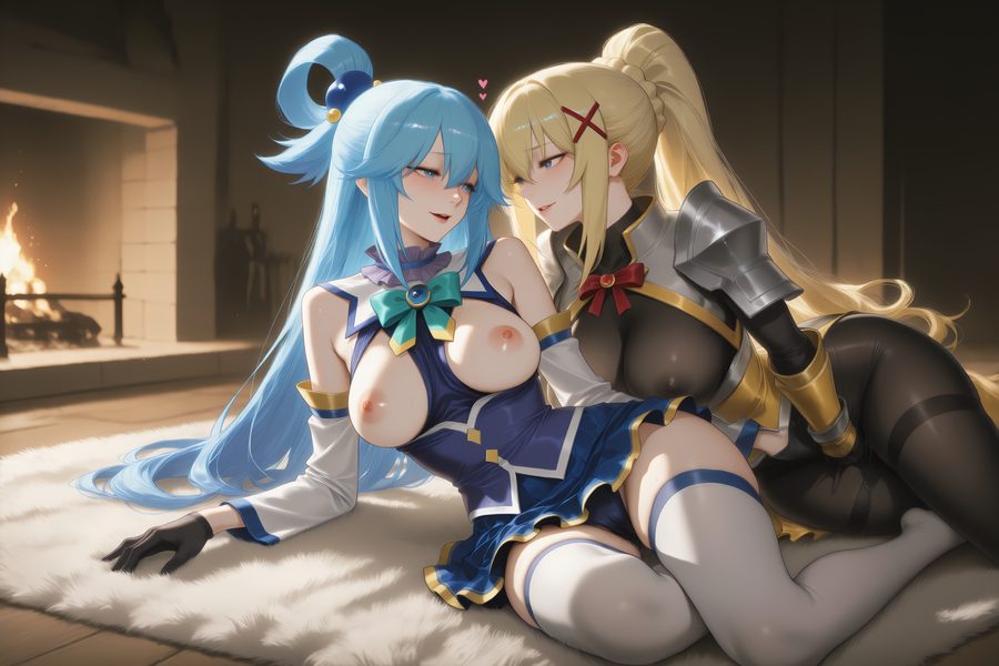 Aqua (konosuba) — artwork by animevixens