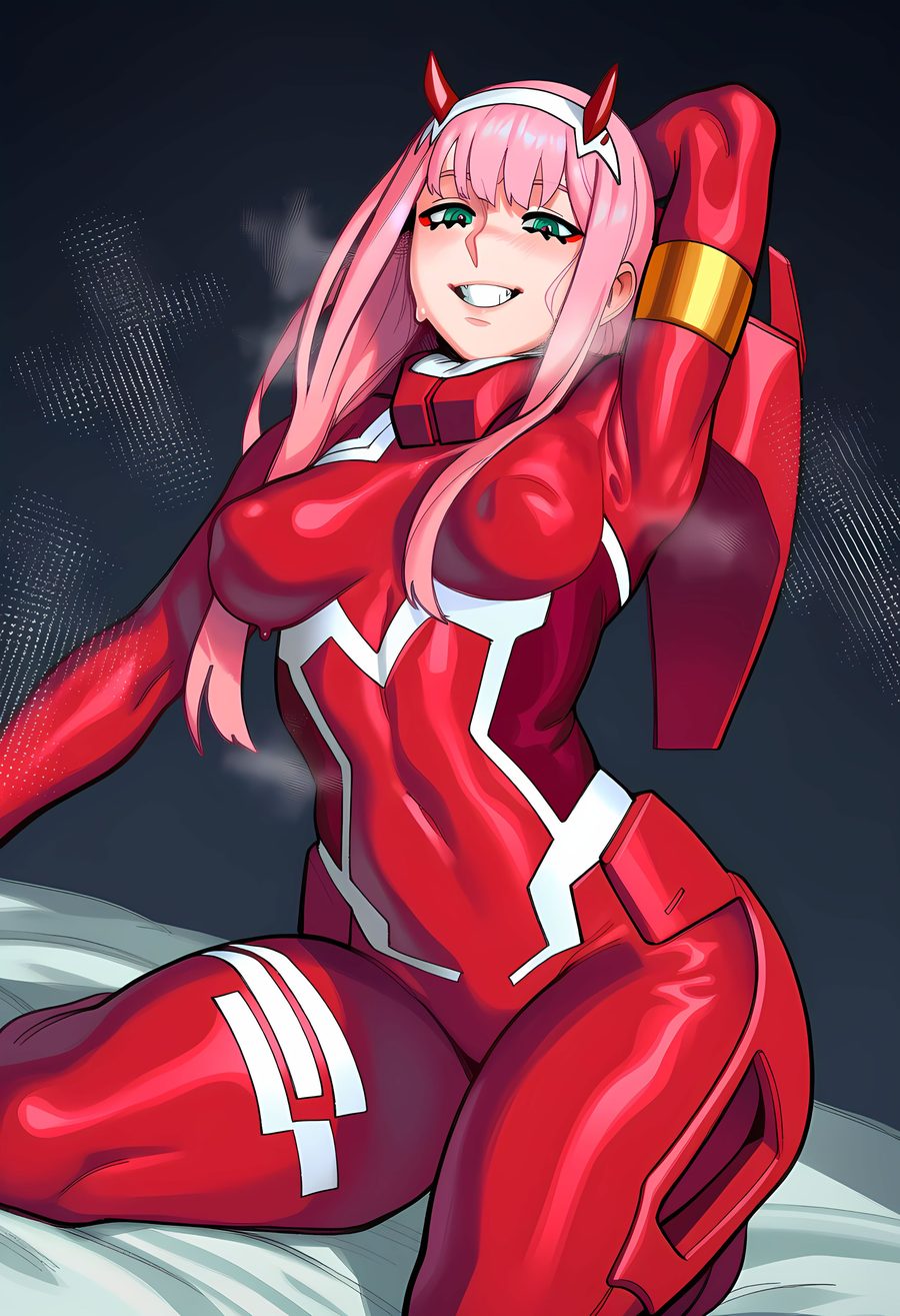 Zero two (darling in the franxx) - artwork by morrianon