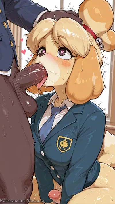 Isabelle (animal crossing) — artwork by decurse