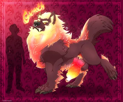 1boy, animal genitalia - artwork by astropower59