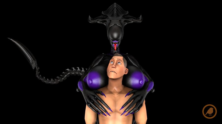 Female xenomorph — artwork by bom39