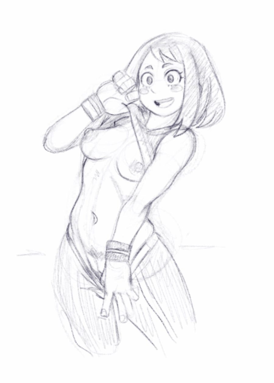 Ochako uraraka — artwork by kabos
