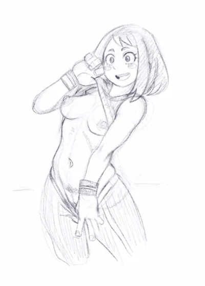 Ochako uraraka — artwork by kabos