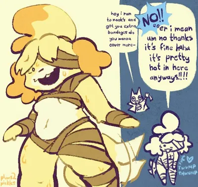 Isabelle (animal crossing) — artwork by plums2pickles