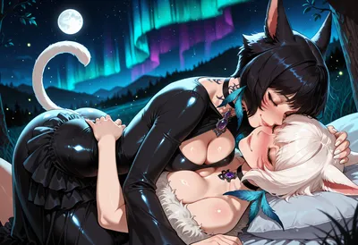 Miqo'te — artwork by futarush