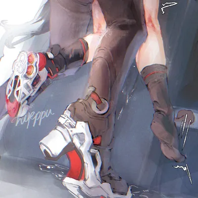 Coralie (honkai impact) — artwork by Empyrean34