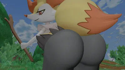 Braixen — artwork by skulltronprime969