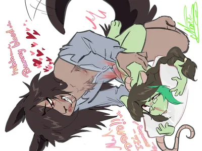 Age difference, age regression - artwork by Scarydogxd