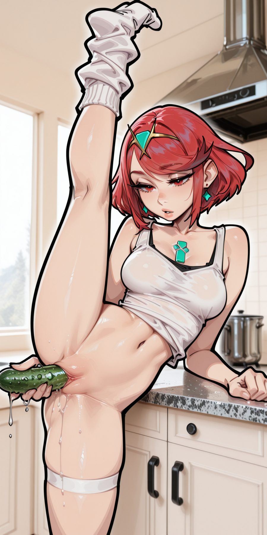 Pyra (xenoblade) — artwork by molamaxuy