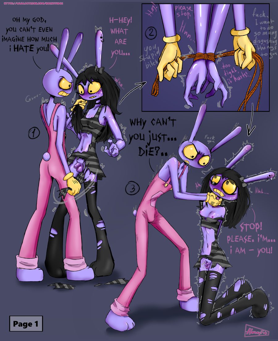 Gooseworx's post-transition jax design — artwork by hornyfudge