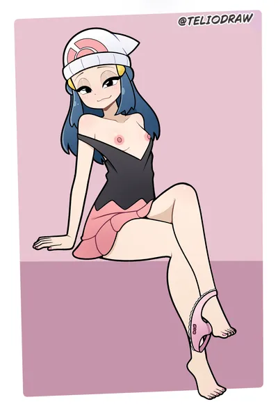 Dawn (pokemon) - artwork by teliodraw