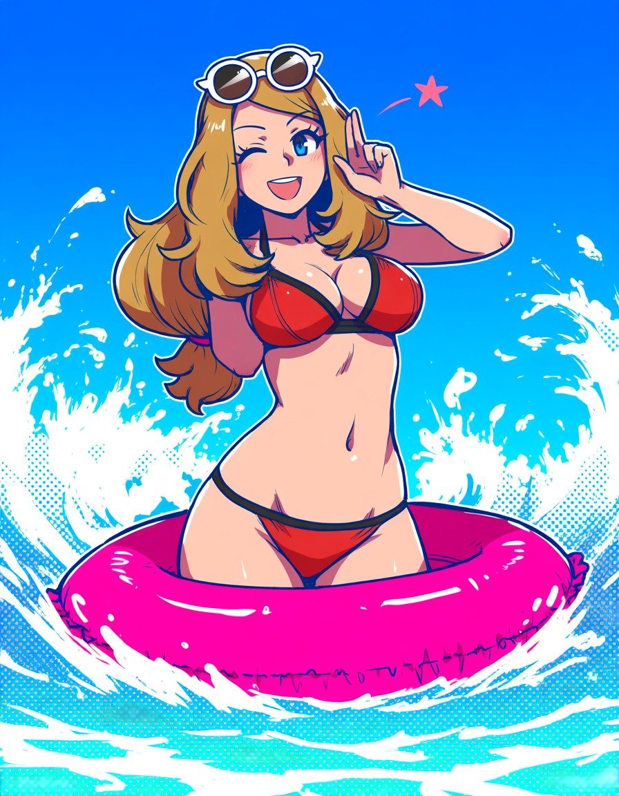 Serena (pokemon games) — artwork by FristiStains