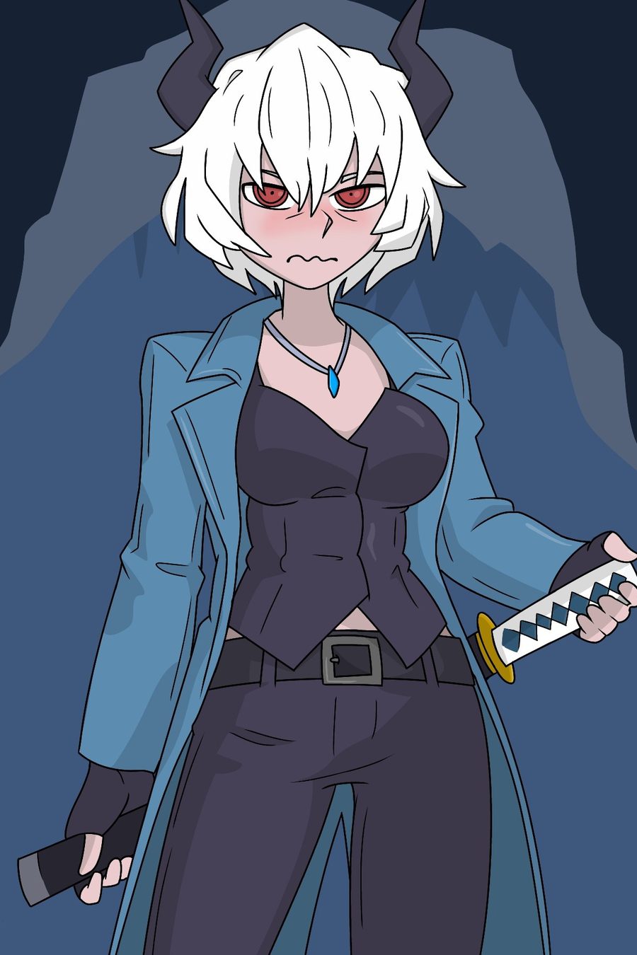Malina (helltaker) — artwork by theuncledoomer