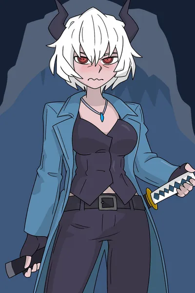 Malina (helltaker) — artwork by theuncledoomer