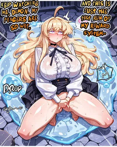 1girl, ahoge - artwork by rampa69