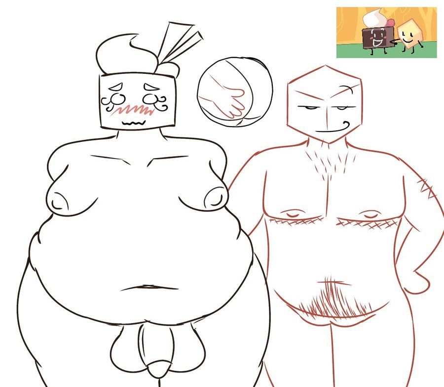Cake (bfdi) — artwork by naughtycubey