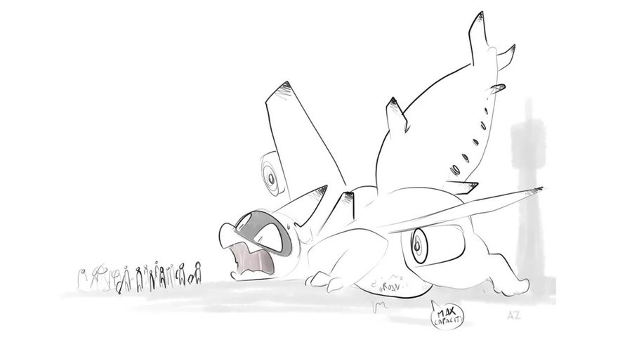 Aeromorph, airport - artwork by azserfy