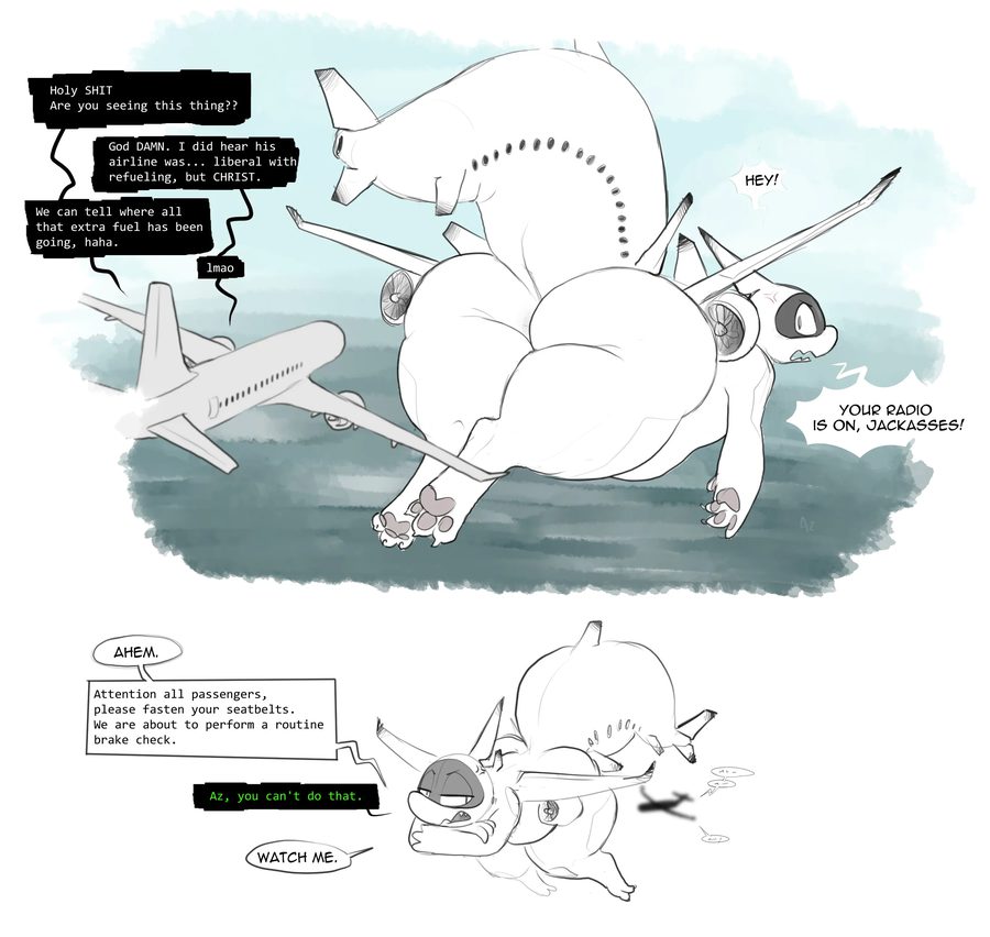 Aeromorph, frustrated - artwork by azserfy