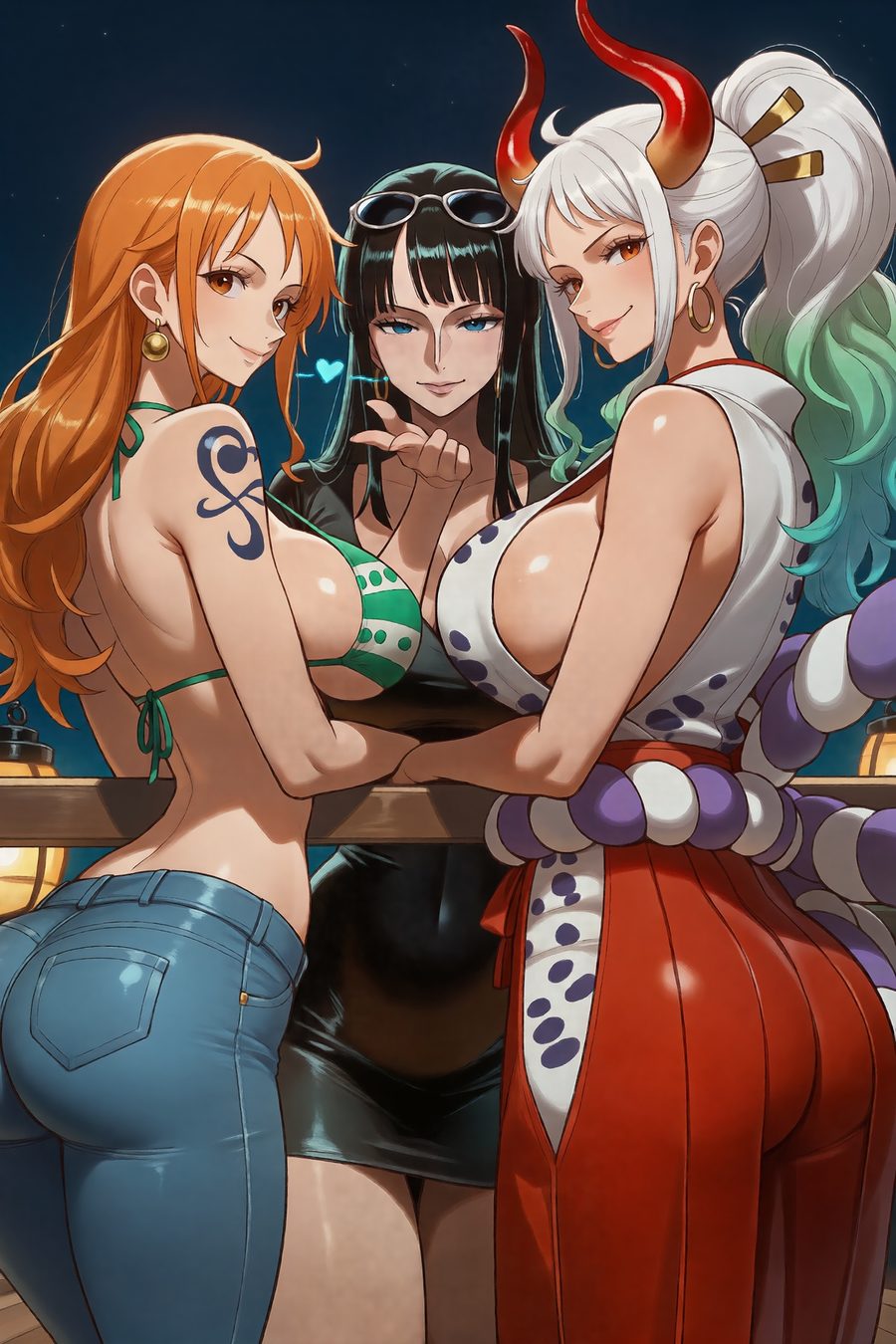 Nami (one piece) — artwork by OppaiOasis