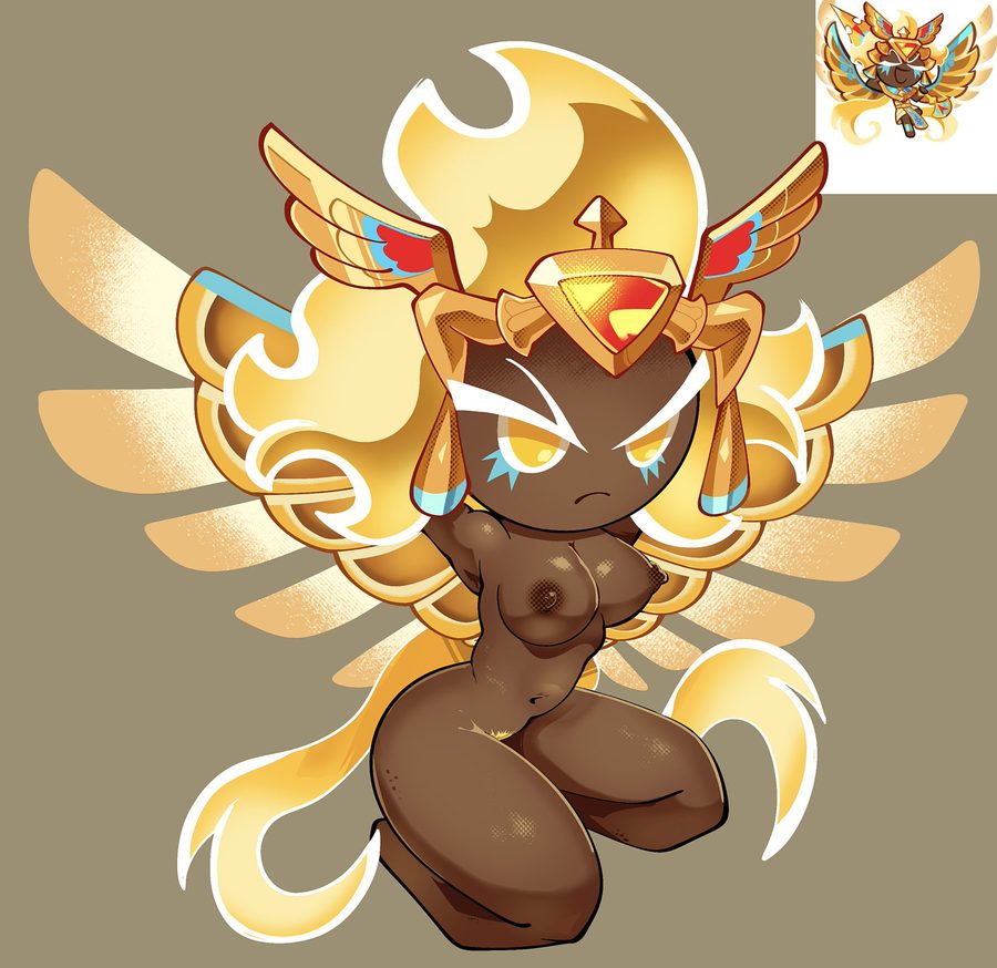 Awakened golden cheese cookie — artwork by artist request