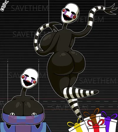 Marionette (fnaf) - artwork by Dr_Gol