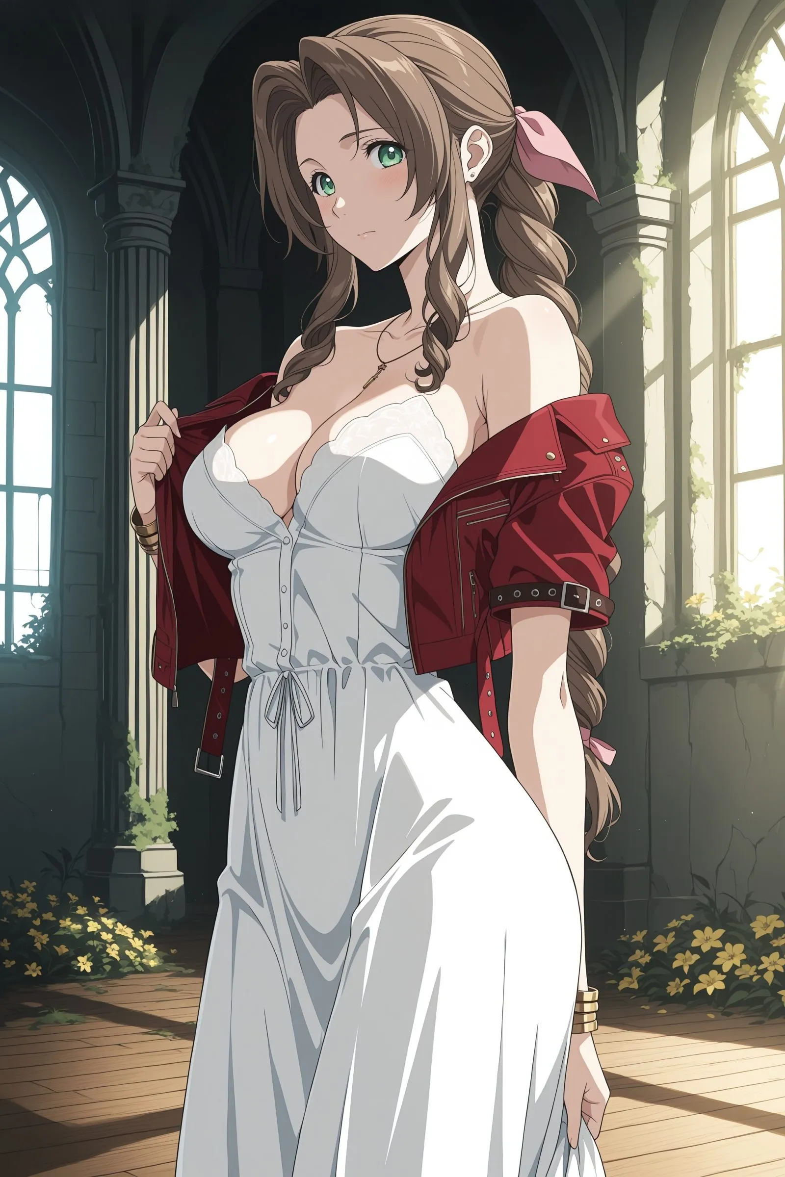 Aerith gainsborough — artwork by digitalwaifugallery