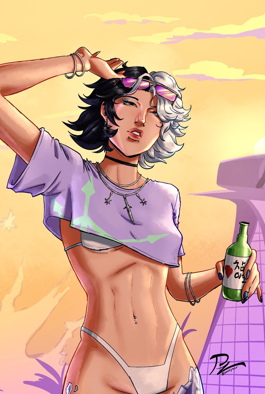 Gta vi cover girl — artwork by JoSnyder