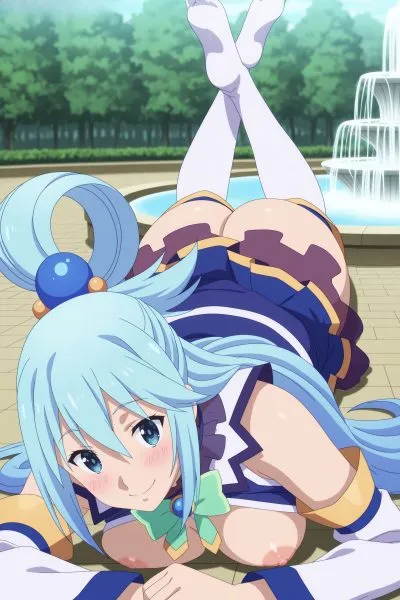 Aqua (konosuba) — artwork by digitalwaifugallery
