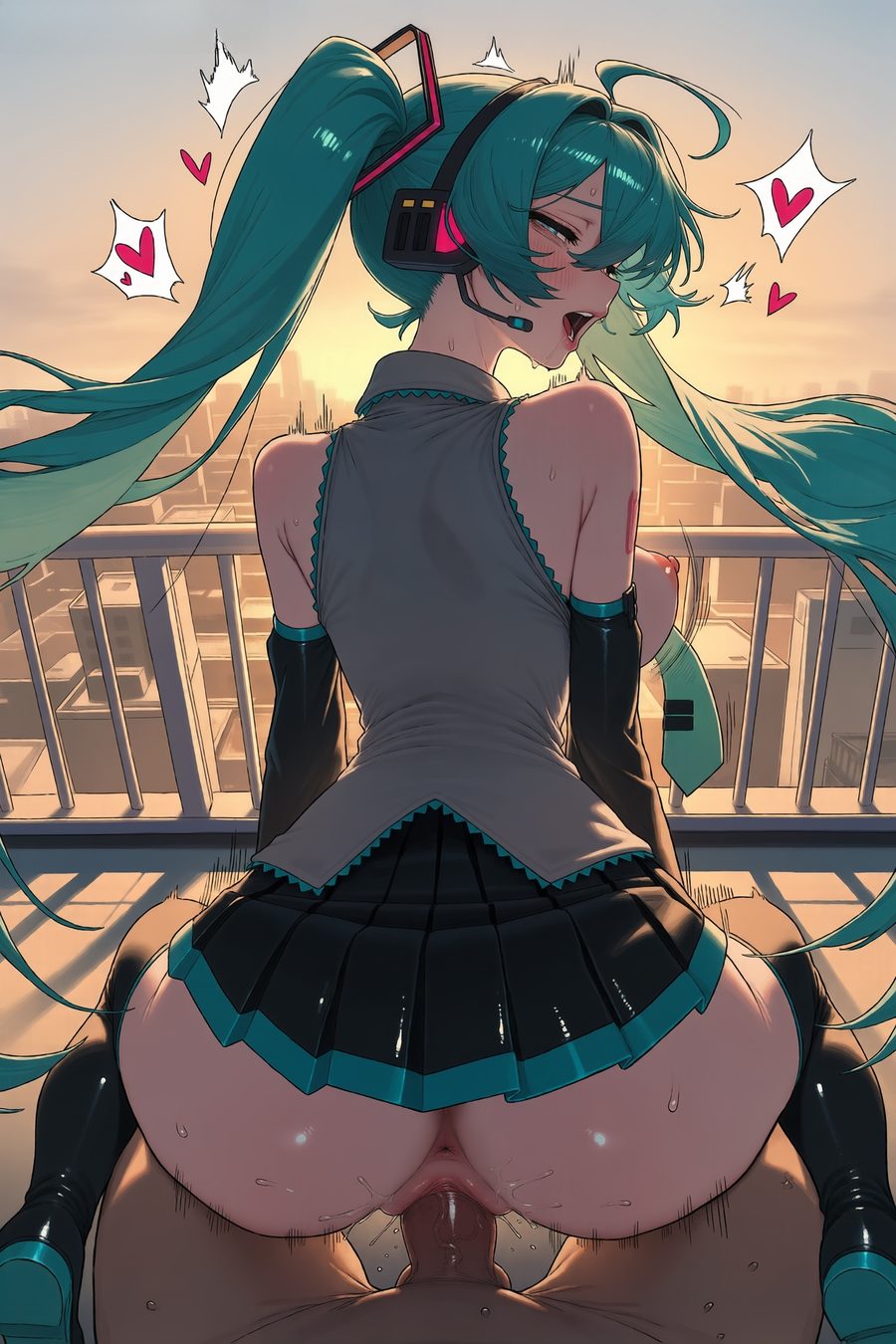 Hatsune miku — artwork by waifuempire