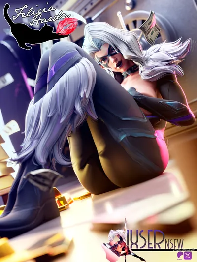 Black cat (marvel rivals) - artwork by sixser