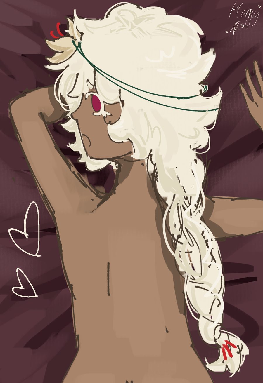 White lily cookie — artwork by HornyAsh47