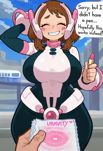Ochako uraraka - artwork by frutillita32