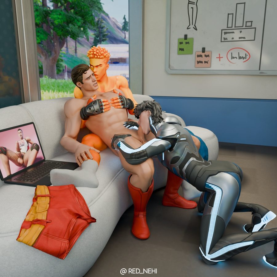 Afterburn (fortnite) - artwork by red nehi