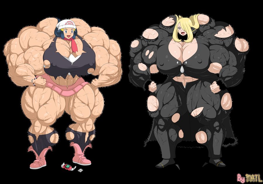 Cynthia (pokemon) - artwork by matl