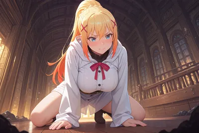 Darkness (konosuba) - artwork by nivora