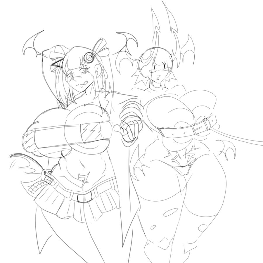 2girls, belt - artwork by daybreaker ktc7