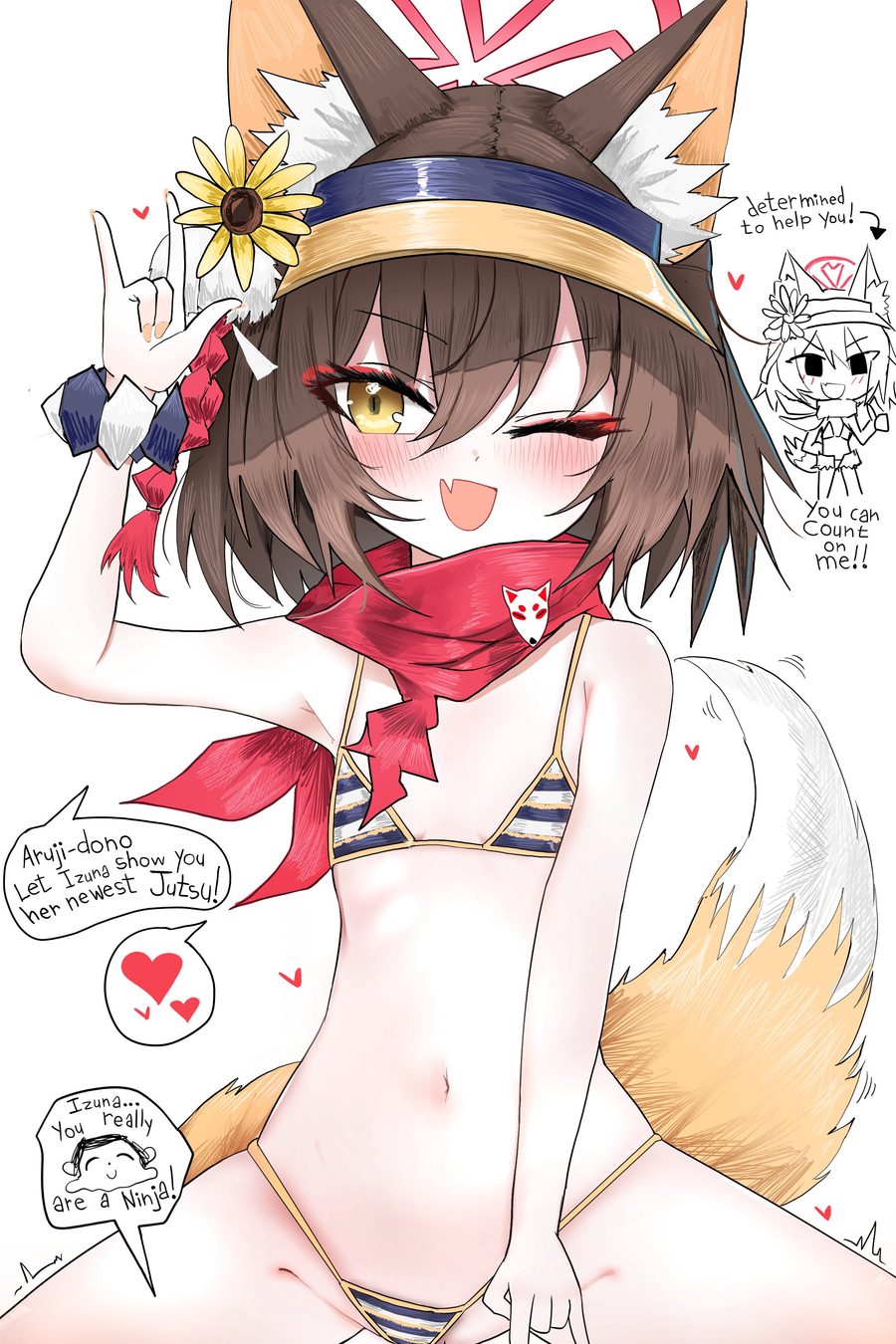 Doodle sensei (blue archive) - artwork by ougiikun