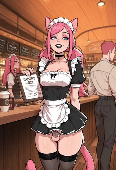 Cat ears, cat girl - artwork by instableunicorn