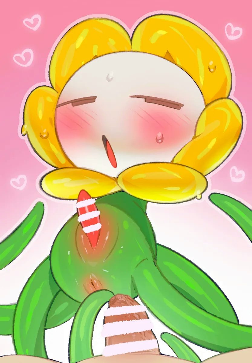 Flowey the flower - artwork by retsuzyohana